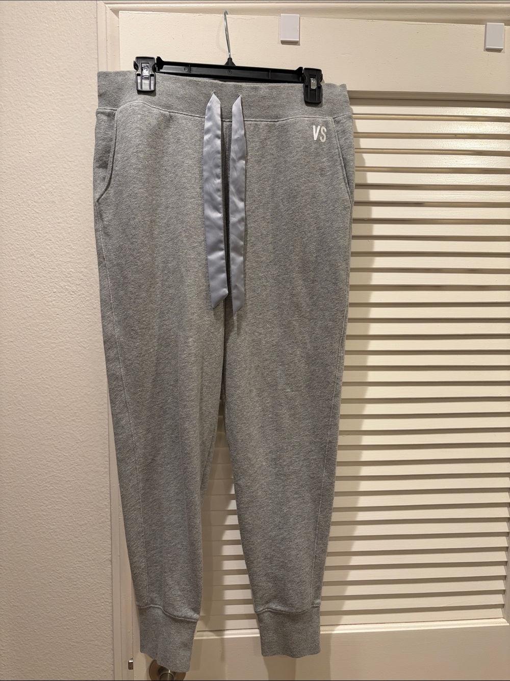 Victoria's Secret Light Gray Men’s Jogger Sweatpants with Satin Drawstring